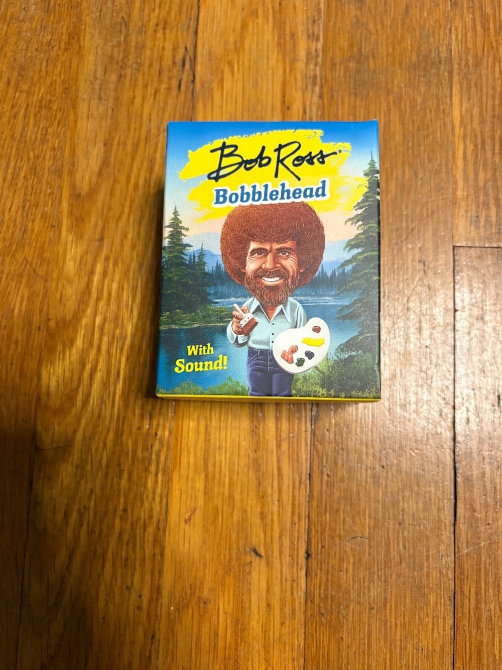Bob Ross Talking Bobblehead w/ Mini Easel Book (NWT)